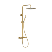 MOZA BRUSHED LIGHT GOLD PREMIUM deszczownia z baterią termostatyczną