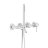 MOZA WHITE zestaw wannowy podtynkowy z baterią 3-otworową 2-funkcyjną