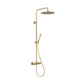 MOZA BRUSHED LIGHT GOLD PREMIUM deszczownia wannowa z baterią termostatyczną