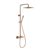 LOGON PREMIUM BRUSHED ROSE GOLD deszczownia z baterią termostatyczną
