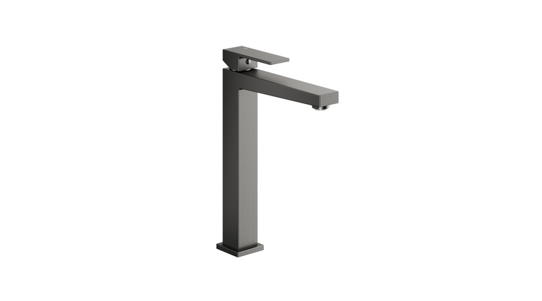 LOGON GUN METAL GREY bateria umywalkowa nablatowa