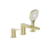 MALAGA BRUSHED GOLD bateria wannowa 3-otworowa