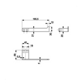 Uchwyt na papier toaletowy GUN METAL GREY