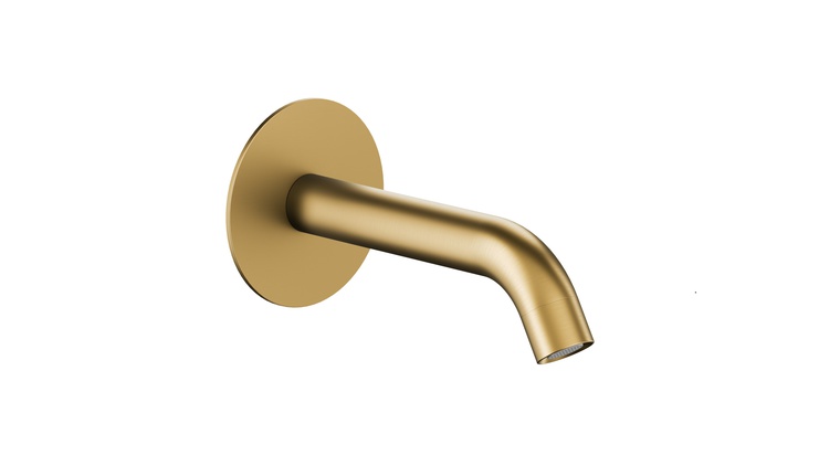 MOZA BRUSHED LIGHT GOLD wylot wannowy podtynkowy