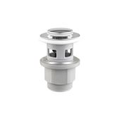 Spust klik-klak tworzywowy z przelewem CHROM