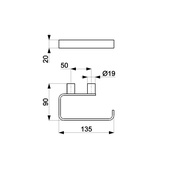 Uchwyt na papier toaletowy WHITE