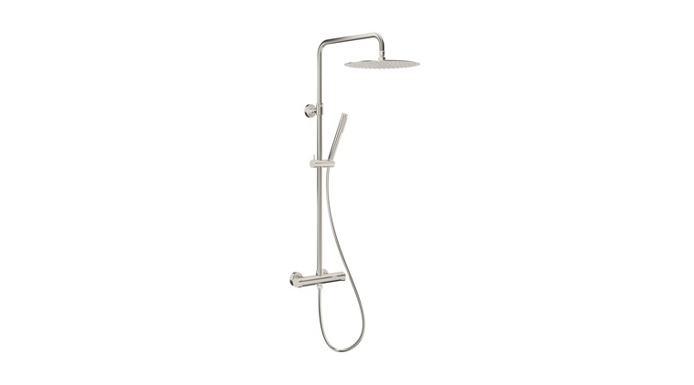 MOZA BRUSHED NICKEL PREMIUM deszczownia z baterią termostatyczną