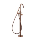 MOZA BRUSHED ROSE GOLD bateria wannowa wolnostojąca