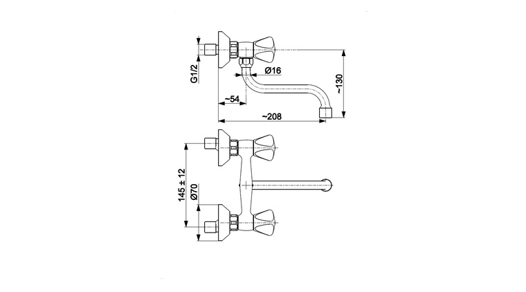 STANDARD bateria dwuuchwytowa, kuchenna