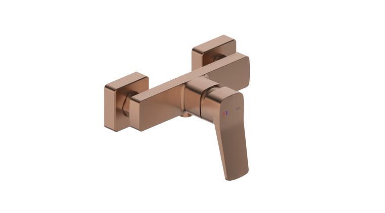 MALAGA BRUSHED ROSE GOLD bateria natryskowa