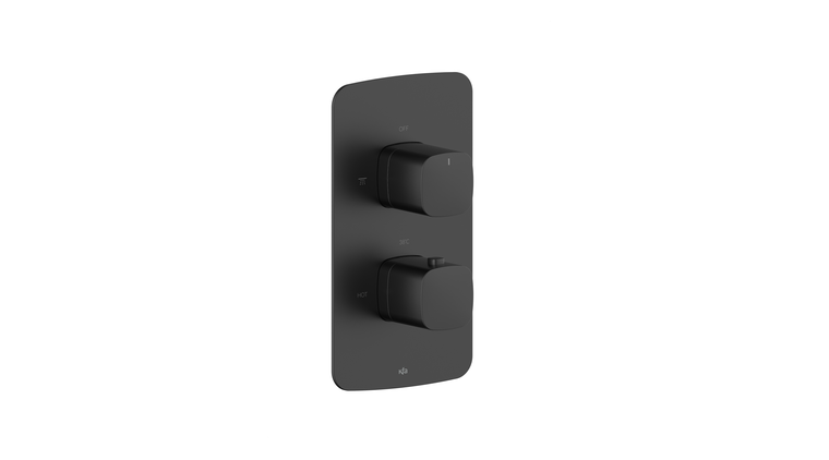 MALAGA BLACK bateria termostatyczna podtynkowa
