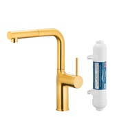 DUERO PURE MOVE bateria kuchenna z funkcją filtracji wody i wyciąganą wylewką, GOLD filtr HYDRO+