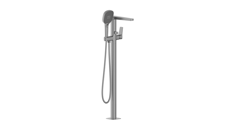 MALAGA GUN METAL GREY bateria wannowa wolnostojąca