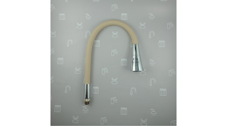 Wylot do baterii kuchennej  stojącej RUMBA DUO (BEŻOWY)