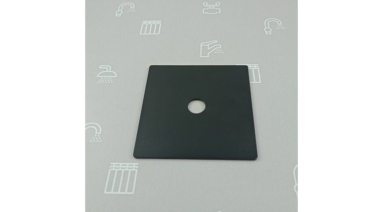 Rozeta wylotu wannowego podtynkowego LOGON BLACK