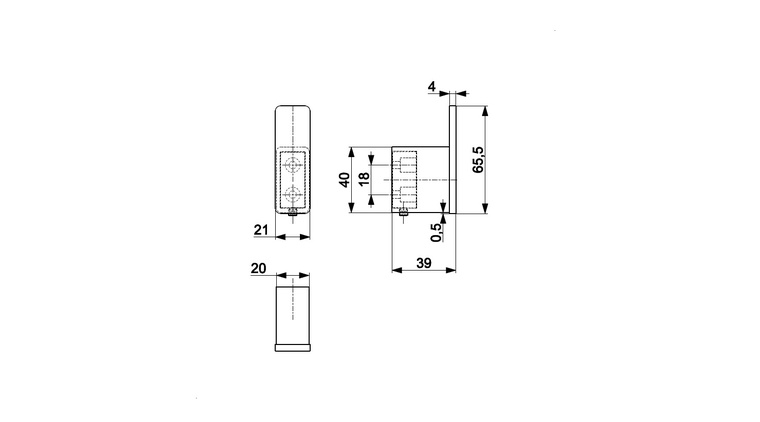 Wieszak punktowy BRUSHED ROSE GOLD