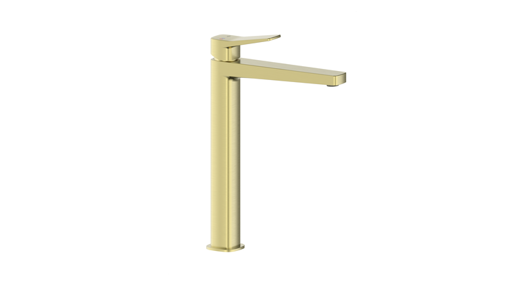 MALAGA BRUSHED GOLD bateria umywalkowa nablatowa