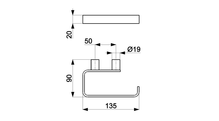 Uchwyt na papier toaletowy WHITE