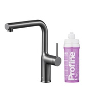 DUERO PURE MOVE bateria kuchenna z funkcją filtracji wody i wyciąganą wylewką, GUN METAL GREY + zestaw filtrujący PROFINE LILAC "S"