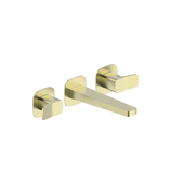 MALAGA BRUSHED LIGHT GOLD bateria umywalkowa 3-otworowa ścienna