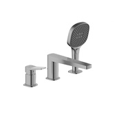 MALAGA GUN METAL GREY bateria wannowa 3-otworowa