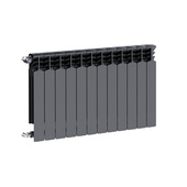 Grzejnik aluminiowy G600F/12-elementowy GRAFIT