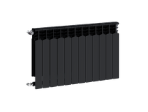Grzejnik aluminiowy G600F/12-elementowy CZARNY Grzejnik aluminiowy G600F/12-elementowy CZARNY