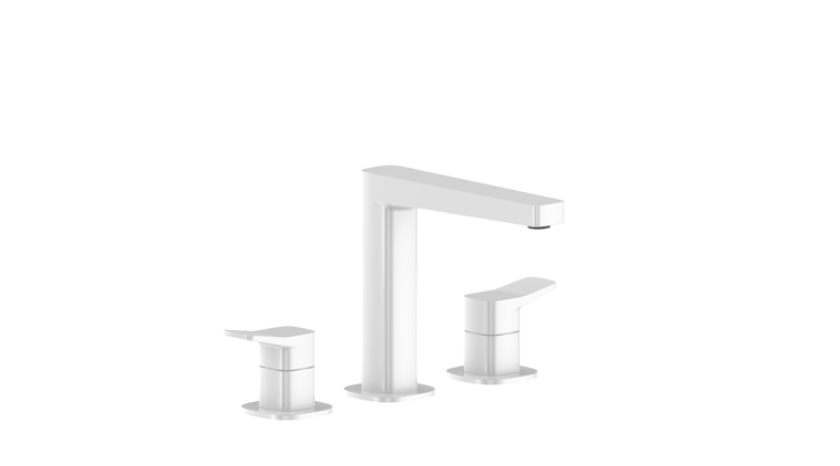 MALAGA WHITE bateria umywalkowa 3-otworowa stojąca