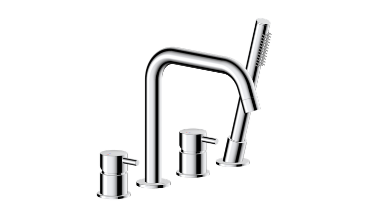 MOZA CHROM bateria wannowa 4-otworowa