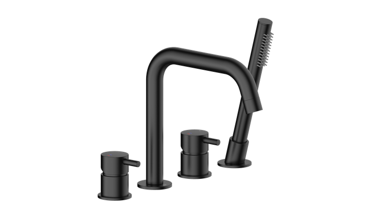 MOZA BLACK bateria wannowa 4-otworowa