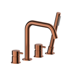 MOZA BRUSHED ROSE GOLD bateria wannowa 4-otworowa