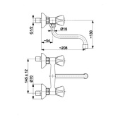 STANDARD bateria dwuuchwytowa, kuchenna