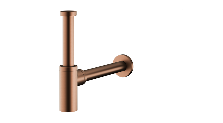 SYFON umywalkowy, butelkowy BRUSHED ROSE GOLD