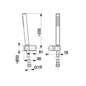 MOZA PREMIUM WHITE zestaw prysznicowy punktowy