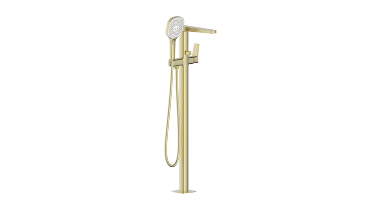 MALAGA BRUSHED GOLD bateria wannowa wolnostojąca