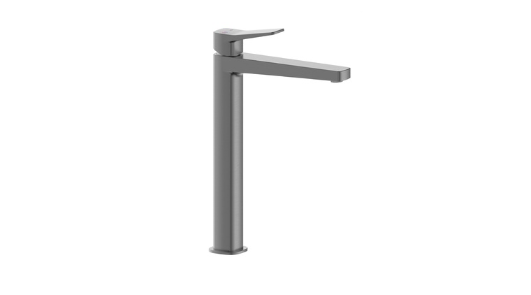 MALAGA GUN METAL GREY bateria umywalkowa nablatowa