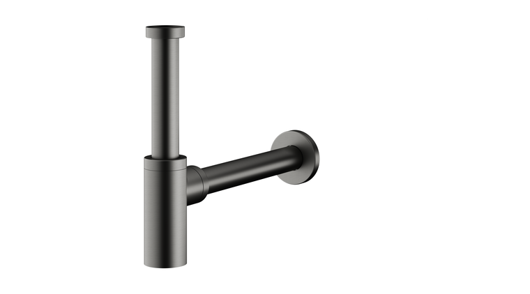 SYFON umywalkowy, butelkowy PVD GUN METAL GREY