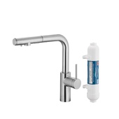 DUERO PURE BASIC bateria kuchenna z funkcją filtracji wody i wyciąganą wylewką, INOX  filtr HYDRO+