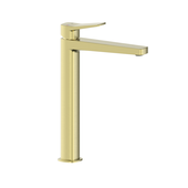 MALAGA BRUSHED GOLD bateria umywalkowa nablatowa