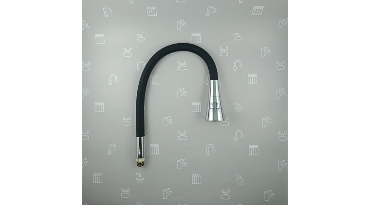 Wylot do baterii kuchennej  stojącej RUMBA DUO (CZARNY)