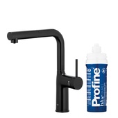 DUERO PURE MOVE bateria kuchenna z funkcją filtracji wody i wyciąganą wylewką, BLACK + zestaw filtrujący PROFINE BLUE "S"