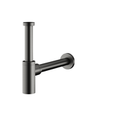 SYFON umywalkowy, butelkowy PVD GUN METAL GREY
