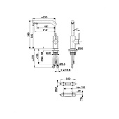 DUERO PURE BASIC bateria kuchenna z funkcją filtracji wody, BRUSHED LIGHT GOLD filtr HYDRO+