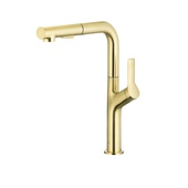 DUERO DESIGN BRUSHED LIGHT GOLD bateria kuchenna z wyciąganą wylewką