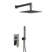 LOGON GUN METAL GREY podtynkowy zestaw prysznicowy z baterią 3 funkcyjną