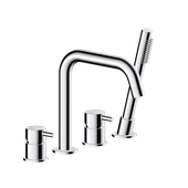 MOZA CHROM bateria wannowa 4-otworowa