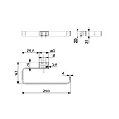 Wieszak ręcznikowy ring WHITE