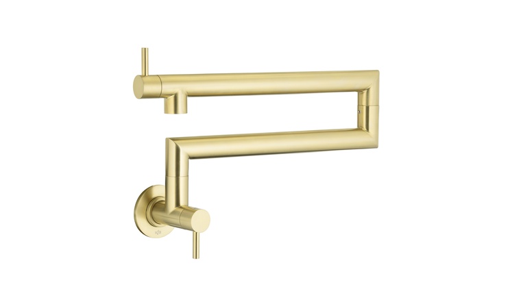 DUERO POT FILLER BRUSHED LIGHT GOLD bateria kuchenna przegubowa