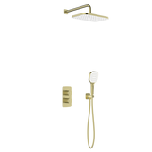 MALAGA BRUSHED GOLD zestaw podtynkowy z baterią termostatyczną natryskową
