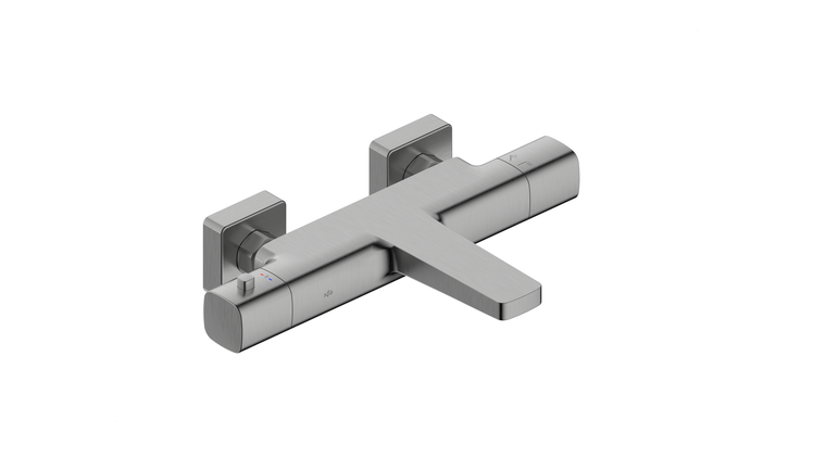 MALAGA GUN METAL GREY bateria termostatyczna wannowa